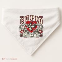 Cupid U.N.I.V.E.R.S.I.T.Y Valentine Theme USA-Made Doggie Bandana thumb 0