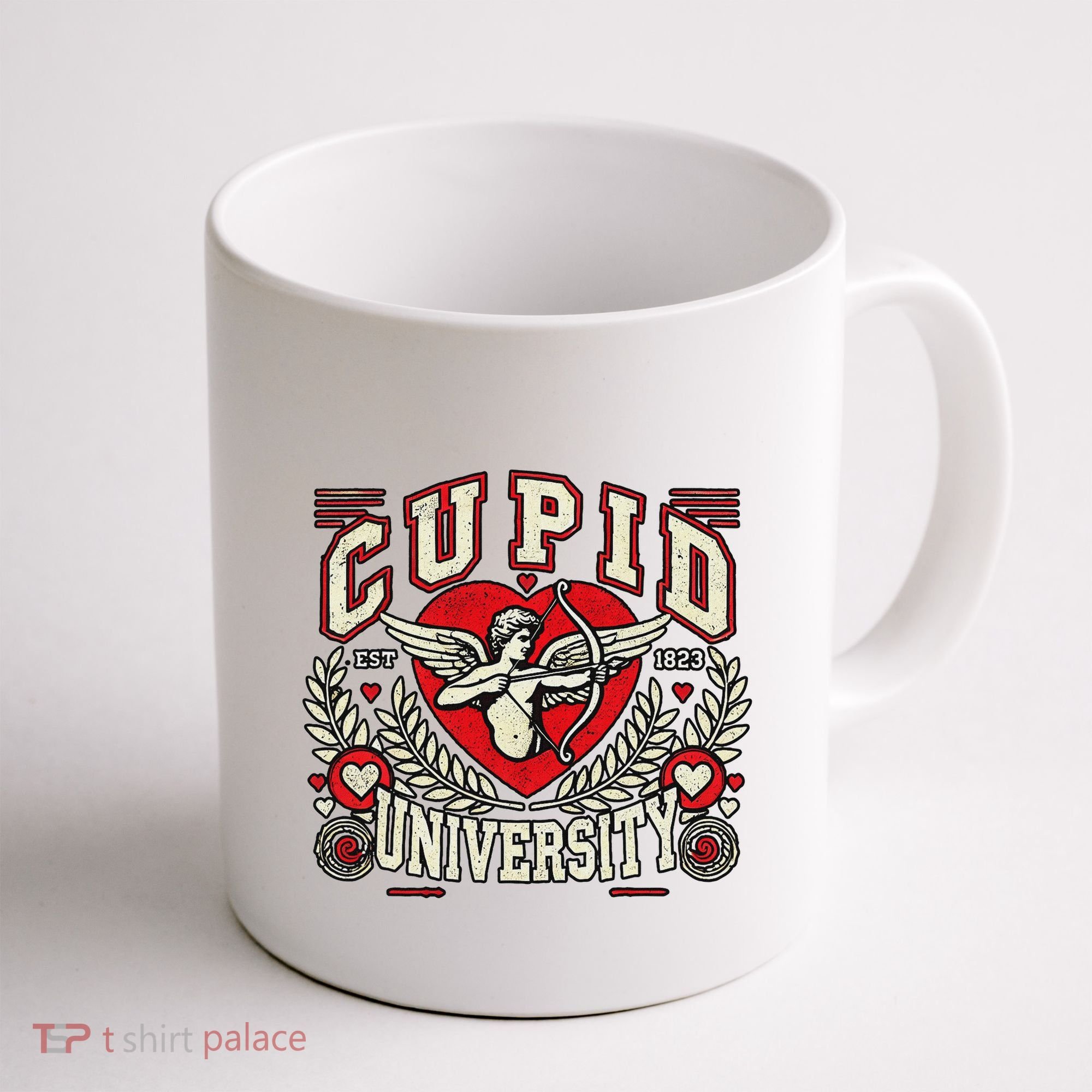 Cupid U.N.I.V.E.R.S.I.T.Y Valentine Theme Coffee Mug