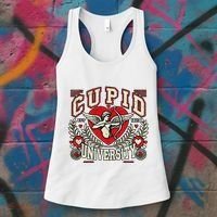 Cupid U.N.I.V.E.R.S.I.T.Y Valentine Theme Women's Tank Top thumb 3