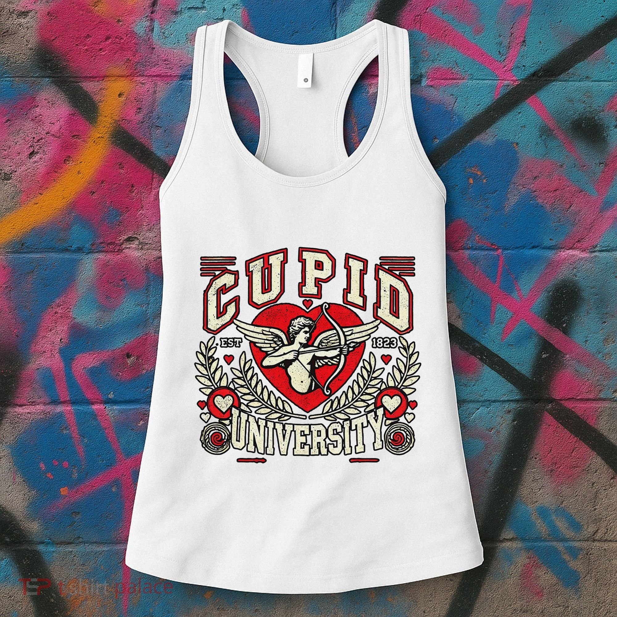 Cupid U.N.I.V.E.R.S.I.T.Y Valentine Theme Women's Tank Top