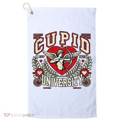 Cupid U.N.I.V.E.R.S.I.T.Y Valentine Theme Golf Towel