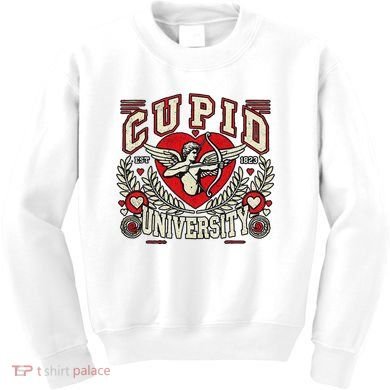 Cupid U.N.I.V.E.R.S.I.T.Y Valentine Theme Kids Sweatshirt
