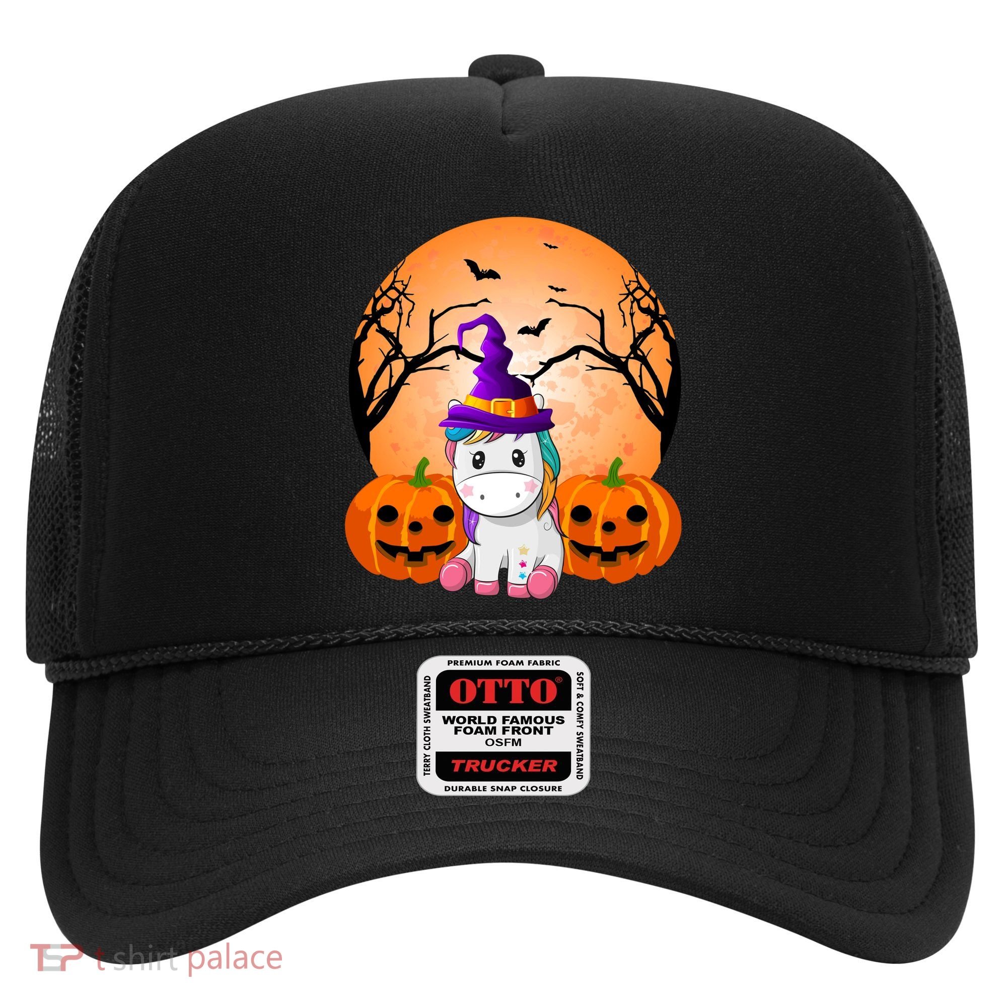 Cute Unicorn Witch Jack O Lantern Halloween Hat