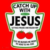 Catch Up With Jesus Santa Hat thumb 1