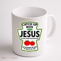 Catch Up With Jesus Coffee Mug thumb 1