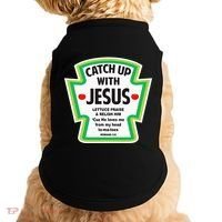 Catch Up With Jesus Funny Christian Faith Doggie Tank thumb 0