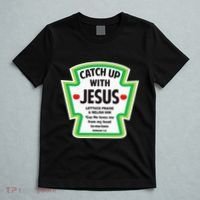 Catch Up With Jesus Funny Christian Faith T-Shirt thumb 5