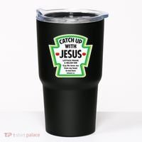 Catch Up With Jesus Funny Christian Faith Tumbler thumb 0
