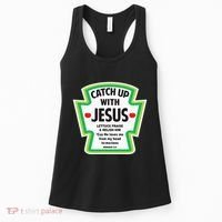 Catch Up With Jesus Funny Christian Faith Women's Tank Top thumb 0