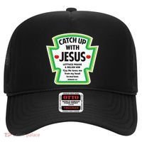 Catch Up With Jesus Funny Christian Faith Hat thumb 0