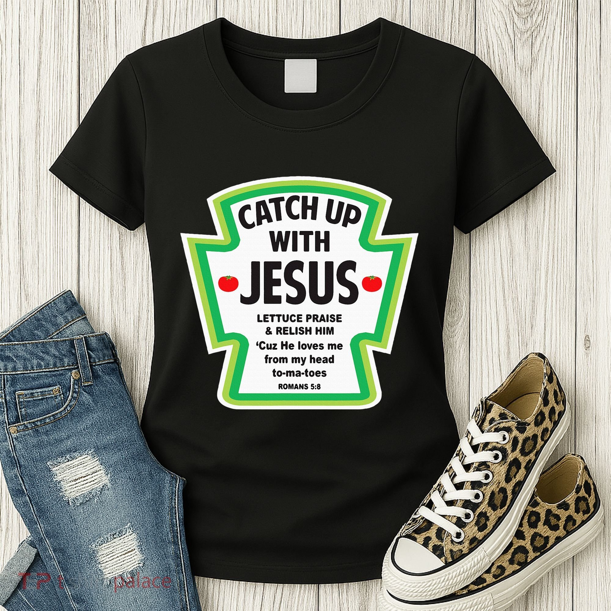 Catch Up With Jesus Funny Christian Faith Women's T-Shirt