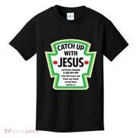 Catch Up With Jesus Funny Christian Faith Kids T-Shirt thumb 0