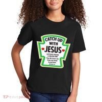 Catch Up With Jesus Funny Christian Faith Kids T-Shirt thumb 2