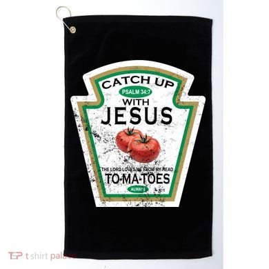 Catch Up With Jesus Vintage Golf Towel