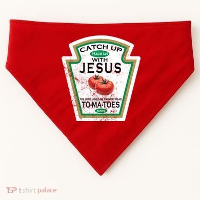 Catch Up With Jesus Vintage USA-Made Doggie Bandana