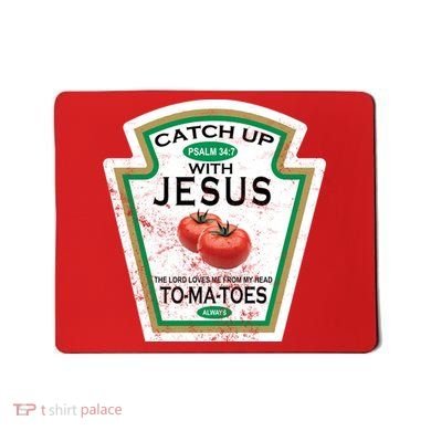 Catch Up With Jesus Vintage Mousepad
