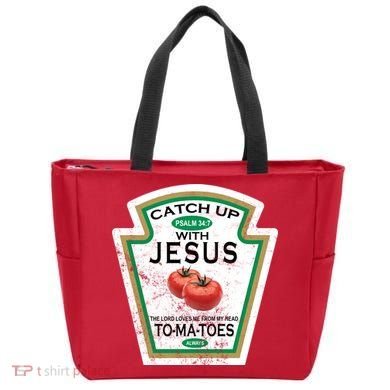 Catch Up With Jesus Vintage Tote Bag