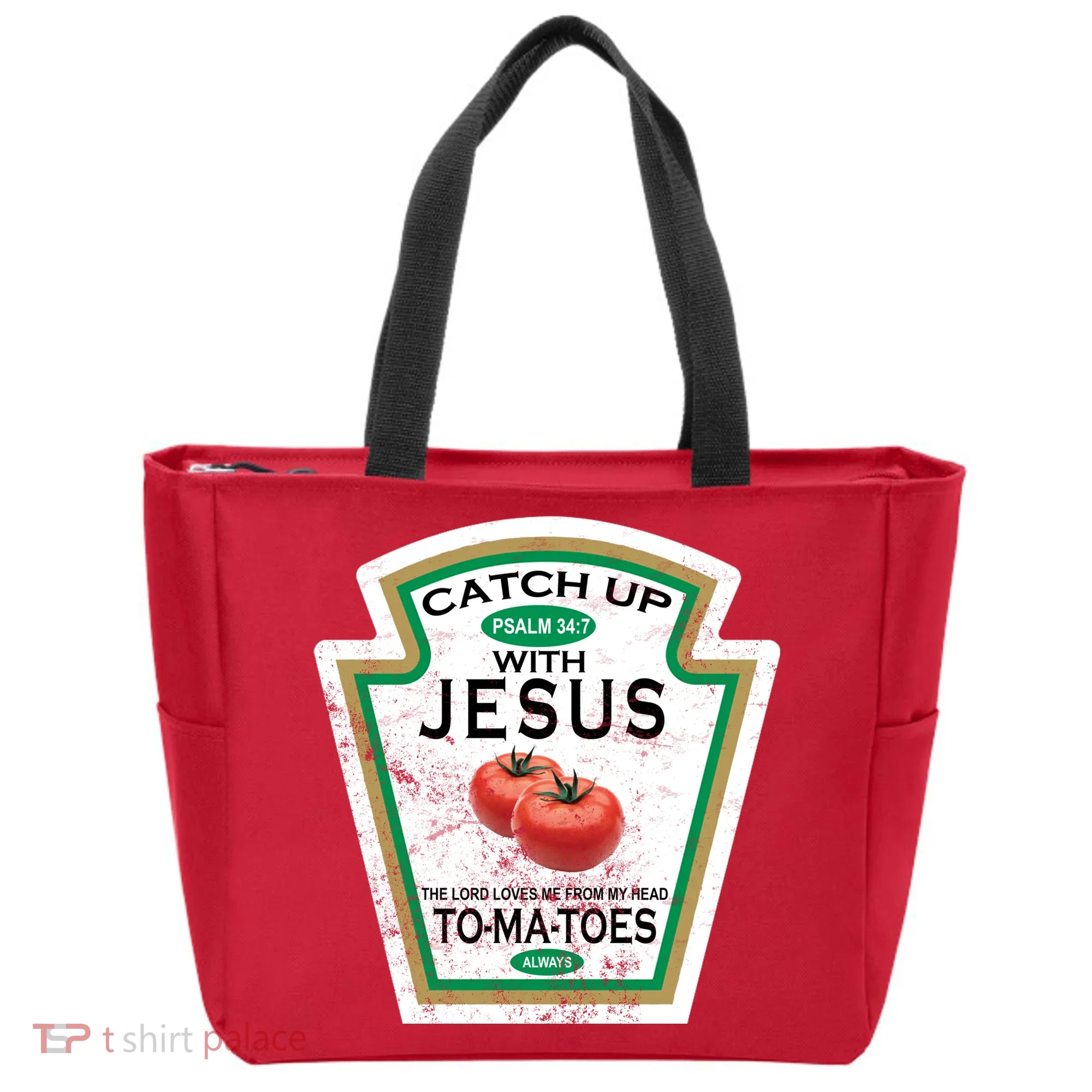 Catch Up With Jesus Vintage Tote Bag