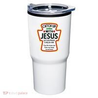 Catch Up With Jesus Ketchup Funny Christian Tumbler thumb 0