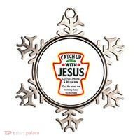 Catch Up With Jesus Ketchup Funny Christian Ornament thumb 0