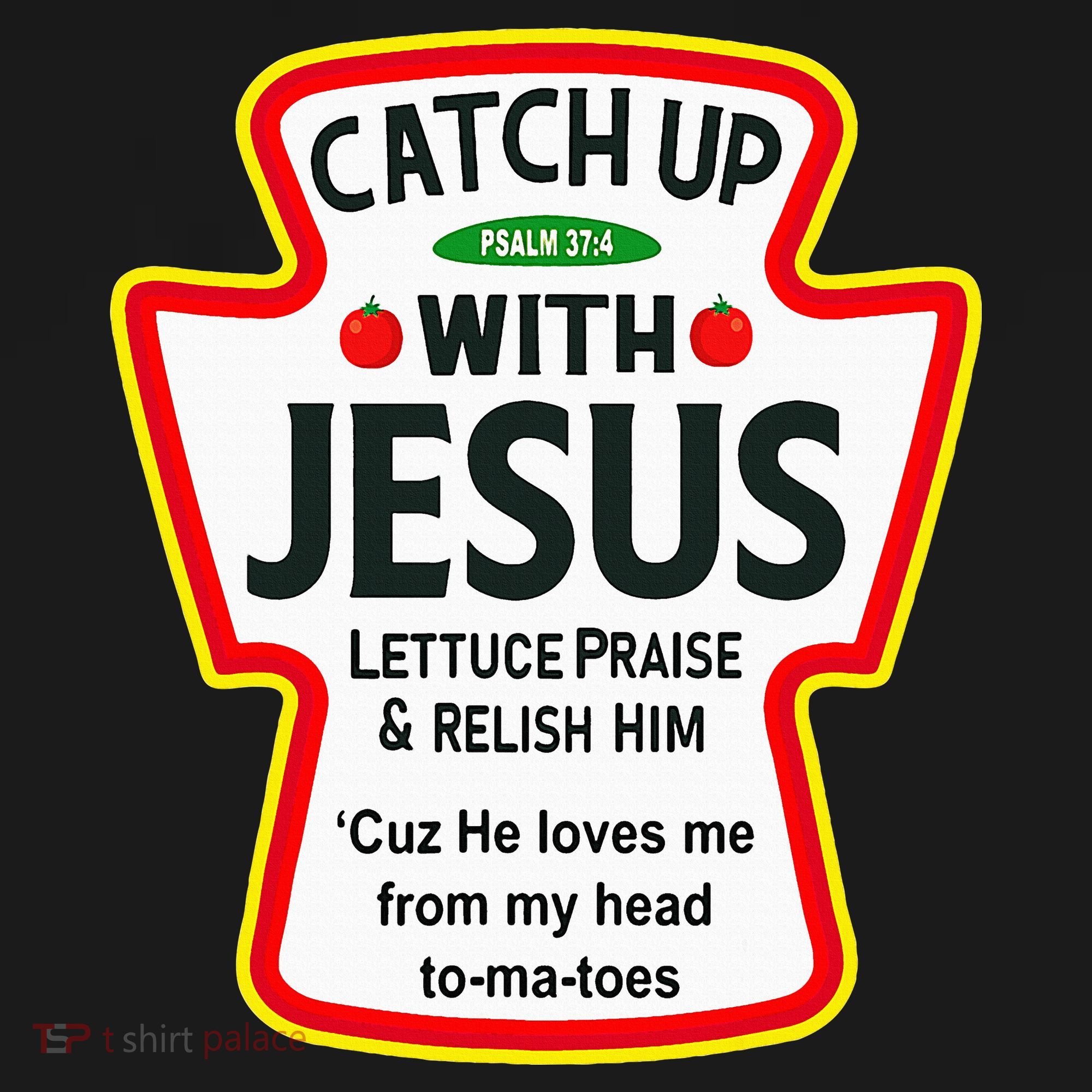 Catch Up With Jesus Ketchup Funny Christian Mousepad