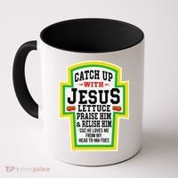 Catch Up With Jesus He Loves Me From My Head To-Ma-Toes Coffee Mug thumb 0
