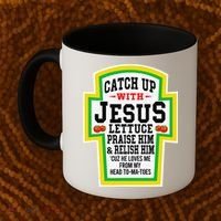 Catch Up With Jesus He Loves Me From My Head To-Ma-Toes Coffee Mug thumb 2