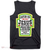 Catch Up With Jesus He Loves Me From My Head To-Ma-Toes Tank Top thumb 0