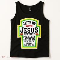 Catch Up With Jesus He Loves Me From My Head To-Ma-Toes Tank Top thumb 2