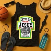 Catch Up With Jesus He Loves Me From My Head To-Ma-Toes Tank Top thumb 4