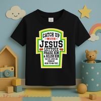 Catch Up With Jesus He Loves Me From My Head To-Ma-Toes Toddler T-Shirt thumb 3