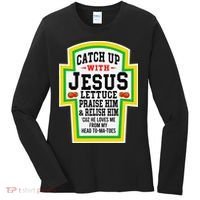 Catch Up With Jesus He Loves Me From My Head To-Ma-Toes Women's Long Sleeve Shirt thumb 0