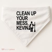 Clean Up Your Mess Kevin USA-Made Doggie Bandana thumb 0
