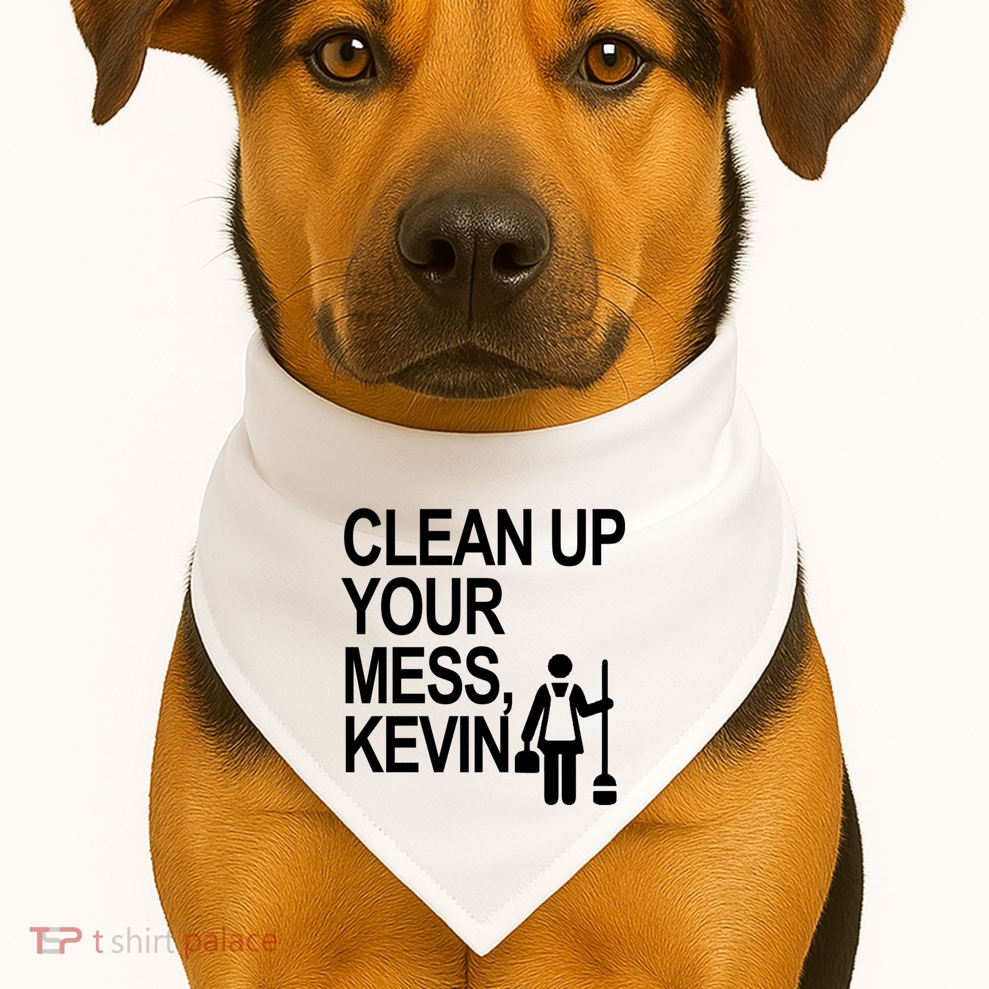 Clean Up Your Mess Kevin USA-Made Doggie Bandana