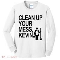 Clean Up Your Mess Kevin Kids Long Sleeve Shirt thumb 0