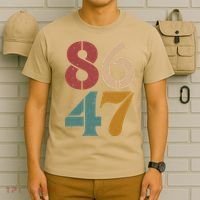 Classic Vintage 80s Style 86 47 Anti Trump T-Shirt thumb 6
