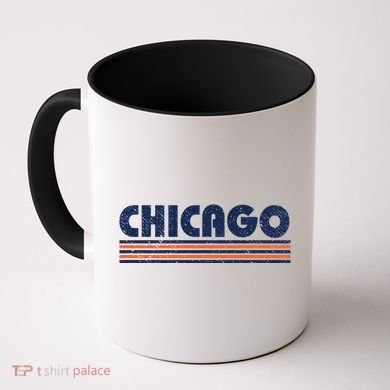 Chicago Vintage 80s Retro Style Funny Gift Coffee Mug