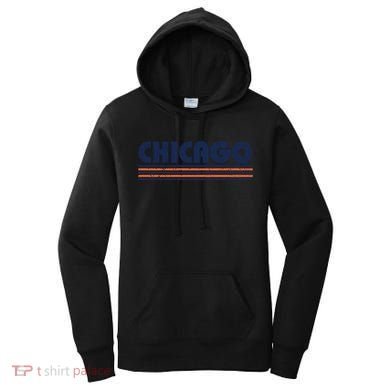 Chicago Vintage 80s Retro Style Funny Gift Women's Hoodie