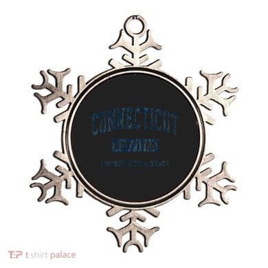 Connecticut Vintage Athletic Sports Print Ornament