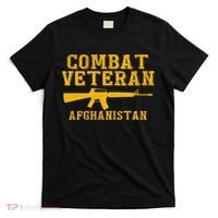 Combat Veteran Afghanistan Veteran Military T-Shirt thumb 0