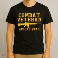 Combat Veteran Afghanistan Veteran Military T-Shirt thumb 3