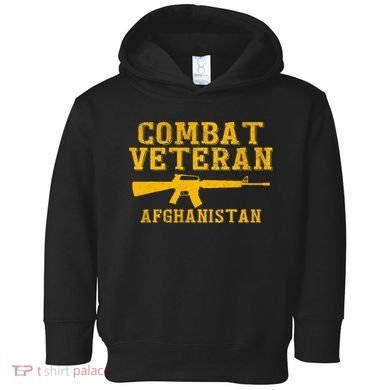 Combat Veteran Afghanistan Veteran Military Toddler Hoodie