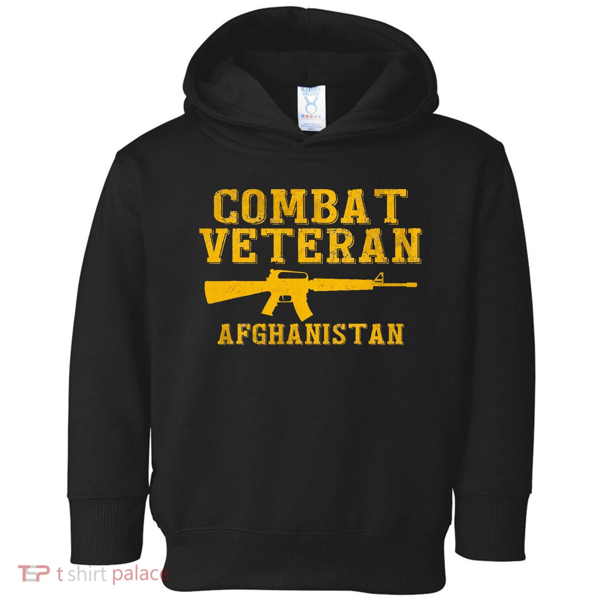 Combat Veteran Afghanistan Veteran Military Toddler Hoodie