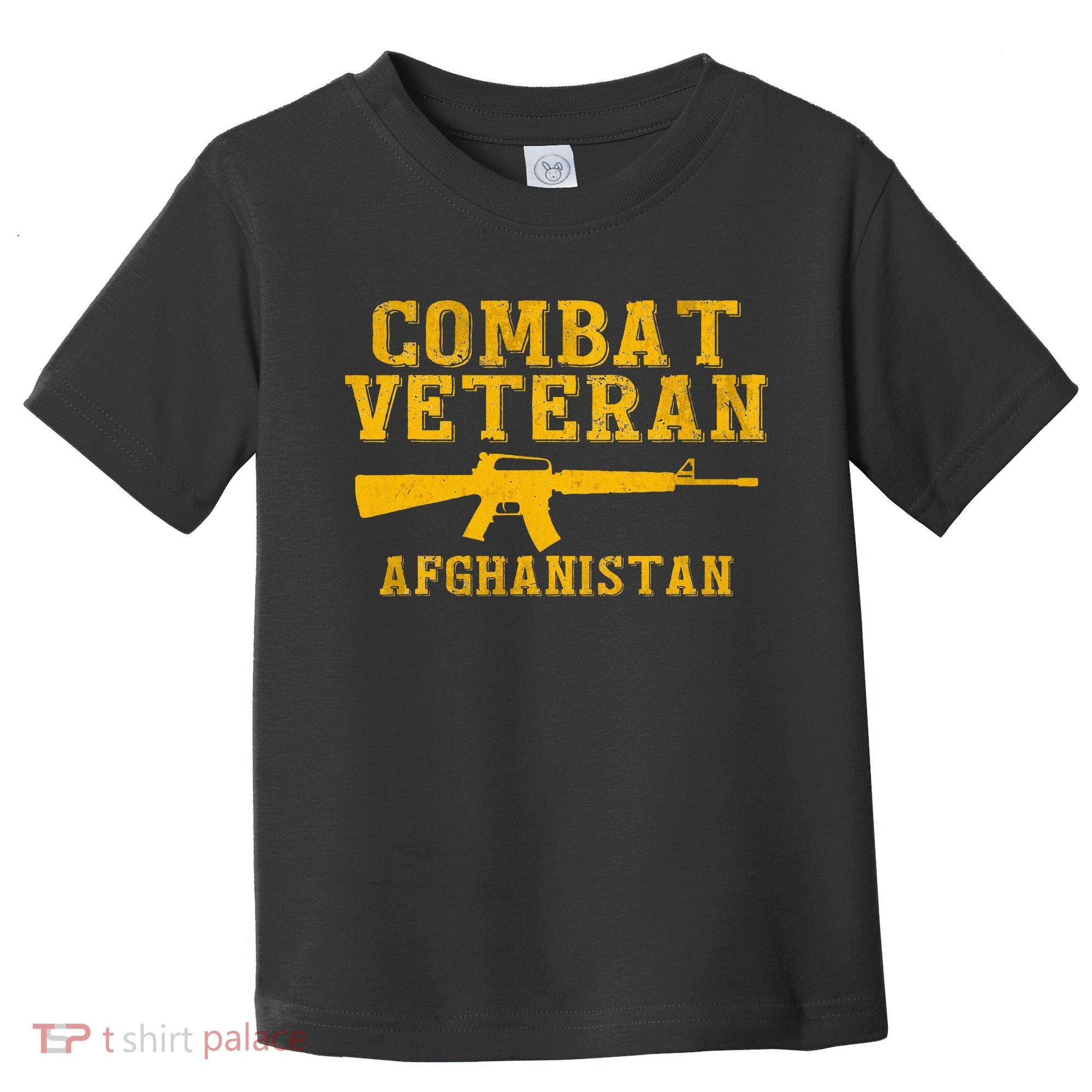 Combat Veteran Afghanistan Veteran Military Toddler T-Shirt