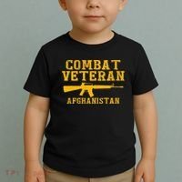 Combat Veteran Afghanistan Veteran Military Toddler T-Shirt thumb 2