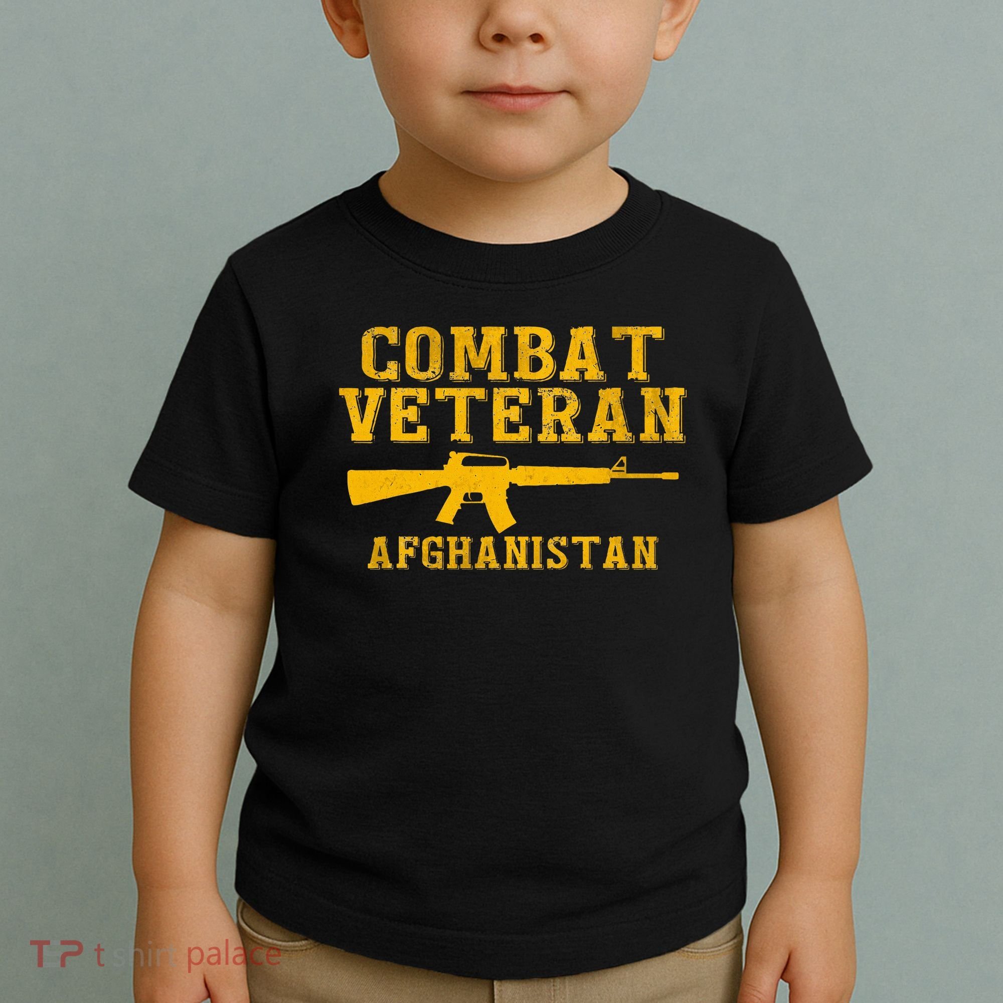 Combat Veteran Afghanistan Veteran Military Toddler T-Shirt