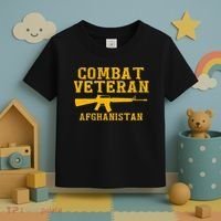 Combat Veteran Afghanistan Veteran Military Toddler T-Shirt thumb 3