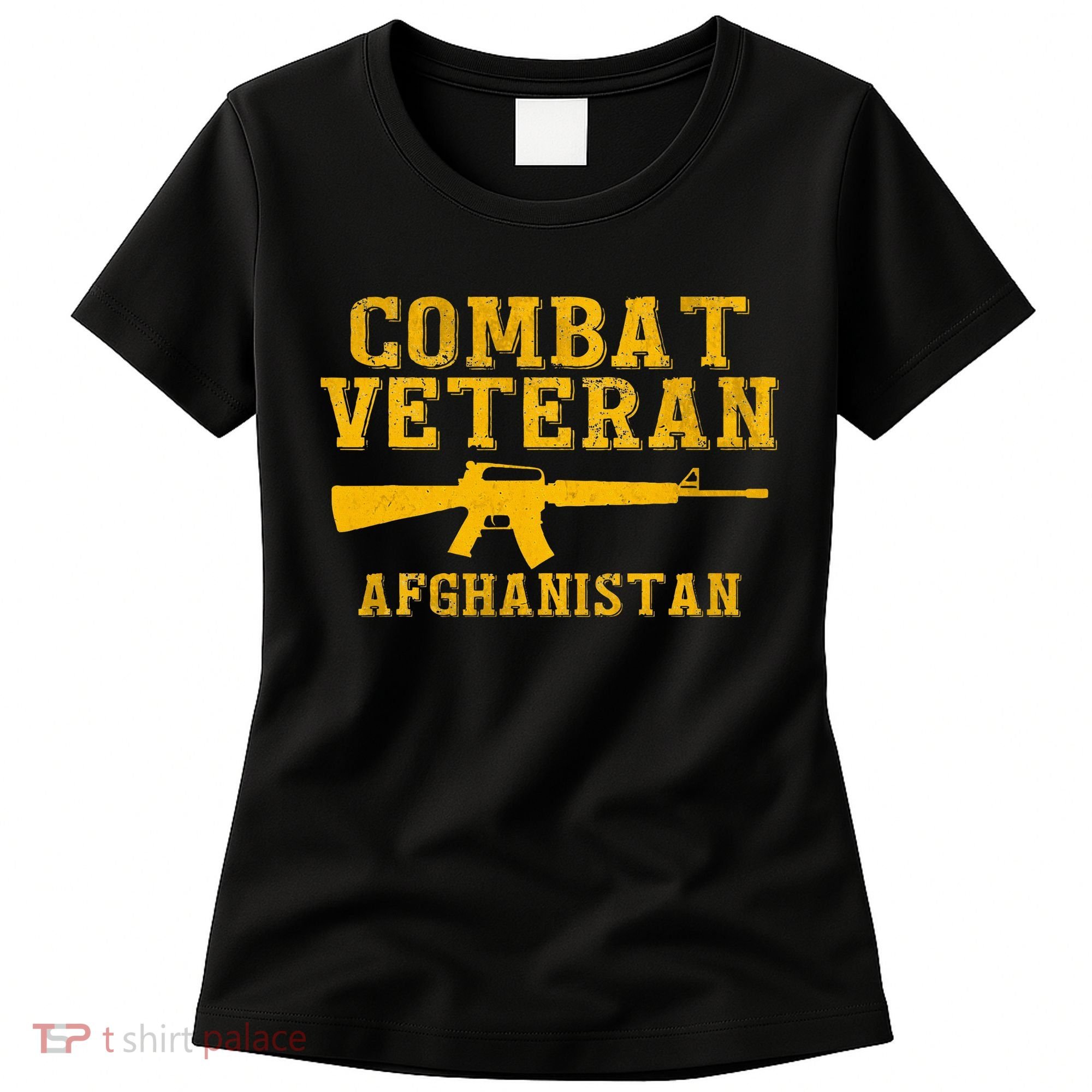 Combat Veteran Afghanistan Veteran Military Women's T-Shirt