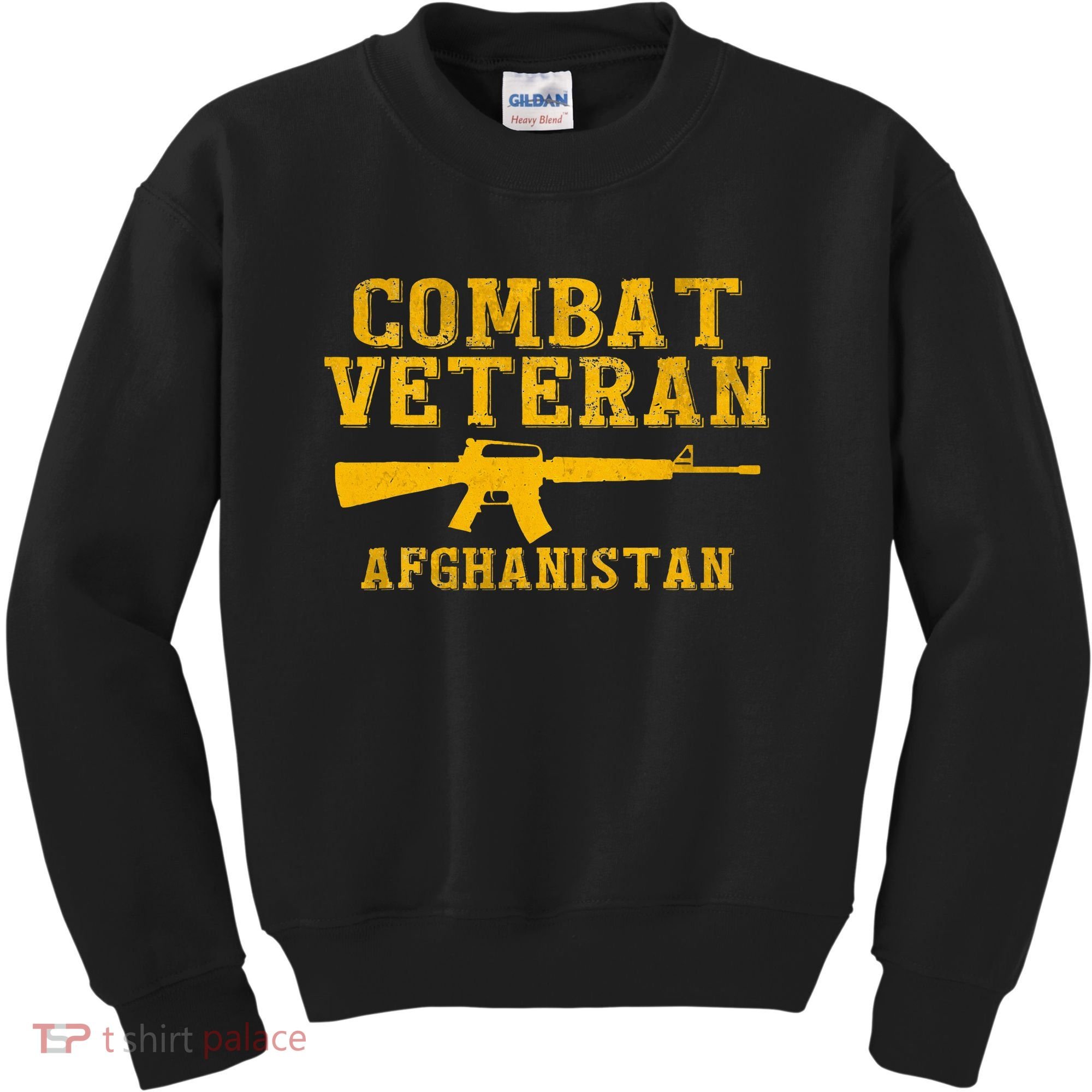 Combat Veteran Afghanistan Veteran Military Kids Sweatshirt