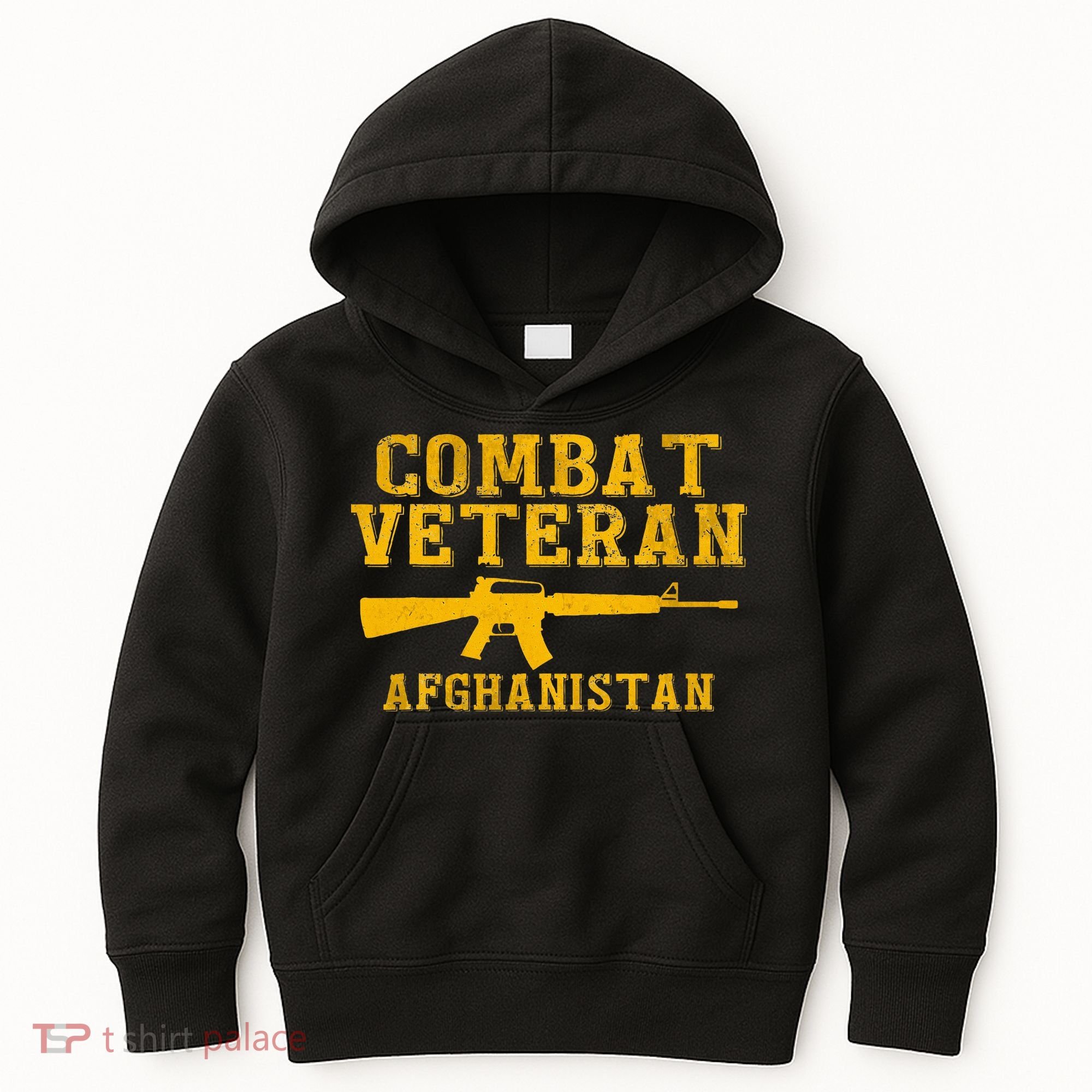 Combat Veteran Afghanistan Veteran Military Kids Hoodie